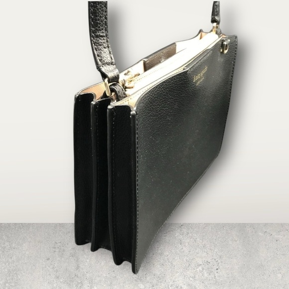 Kate Spade Eva Purse Black Leather WKRU6010 Crossbody Bag - Picture 5 of 16